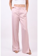 Pantaloni Dama Only Onlrina Hw Wide Slit Satten Sepia Rose